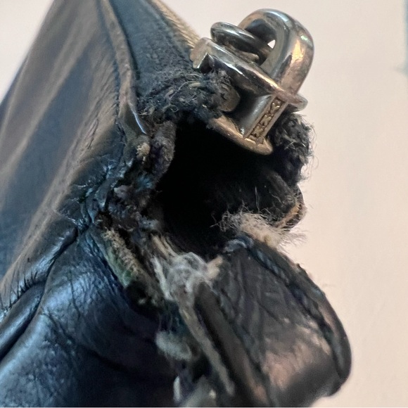 COACH Pebbled Leather Wristlet - Picture 8 of 10